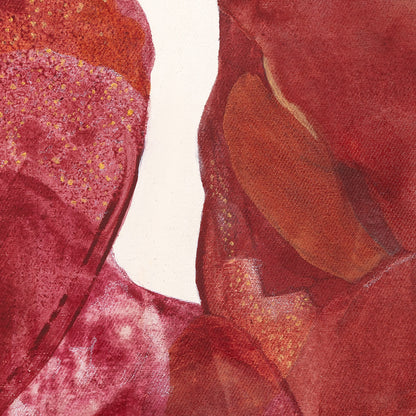 Golden Feather, a statement abstract art print, details. Ingeborg Andersson 