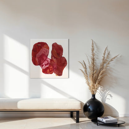 Golden Feather, a statement abstract art print unframed. Ingeborg Andersson 