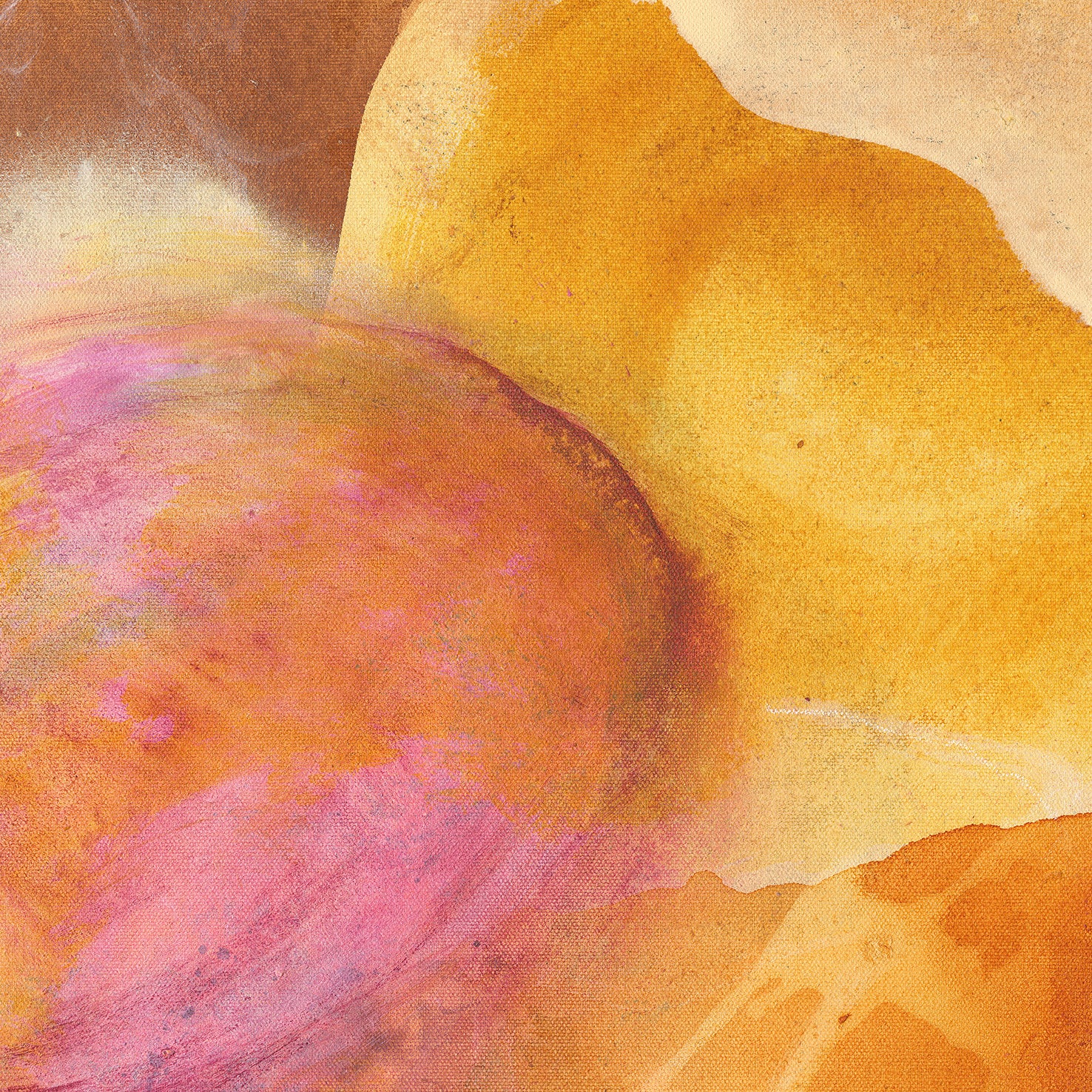 Happy Grape, a colorful abstract wall art print, details.  Ingeborg Andersson Art