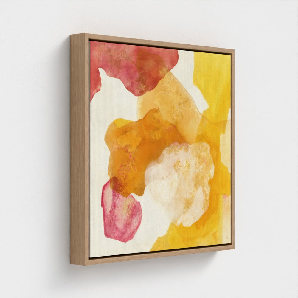 Landscape, abstract nature wall art print from the side.  Ingeborg Andersson Art