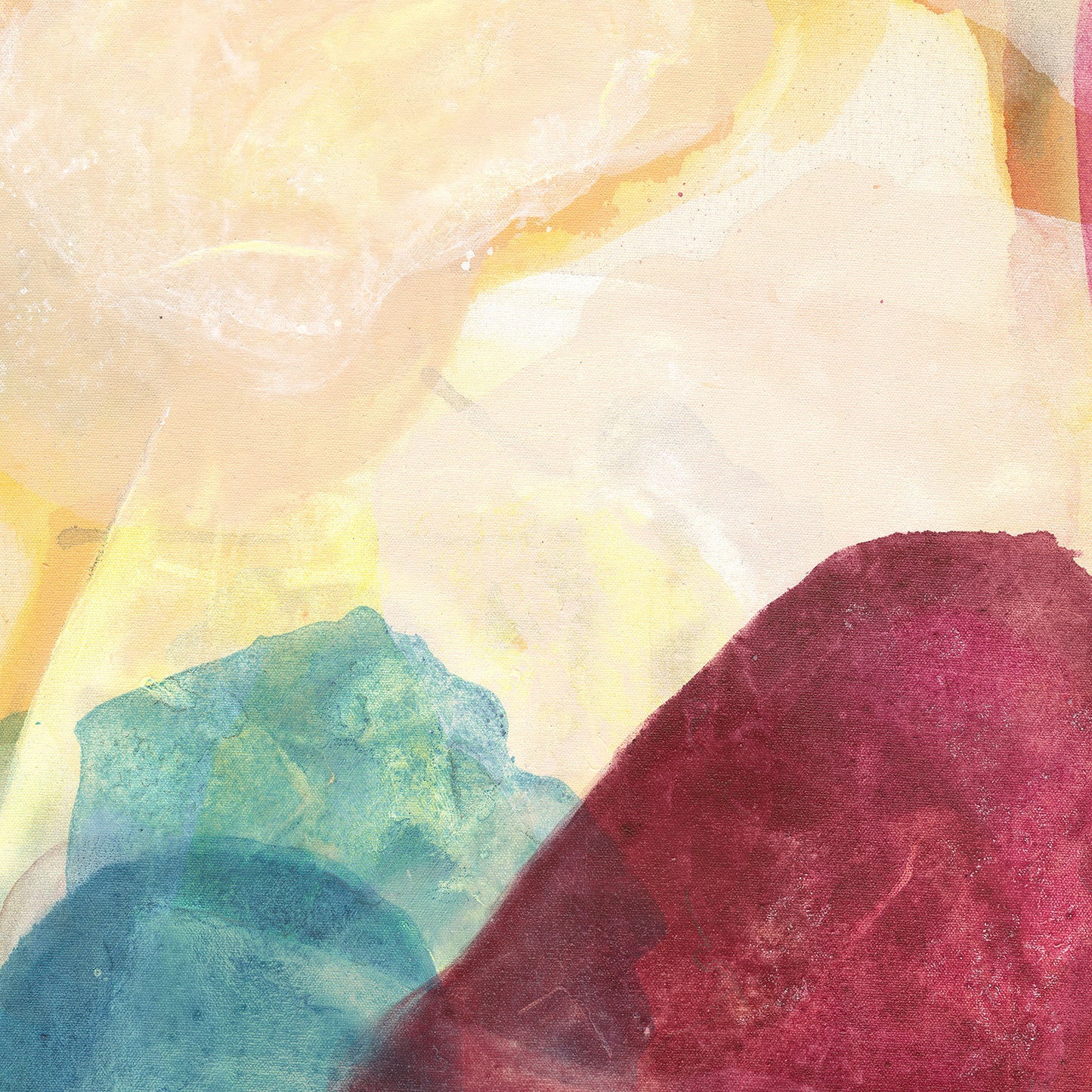 Minerals, earthy abstract art print on canvas, details.  Ingeborg Andersson Art