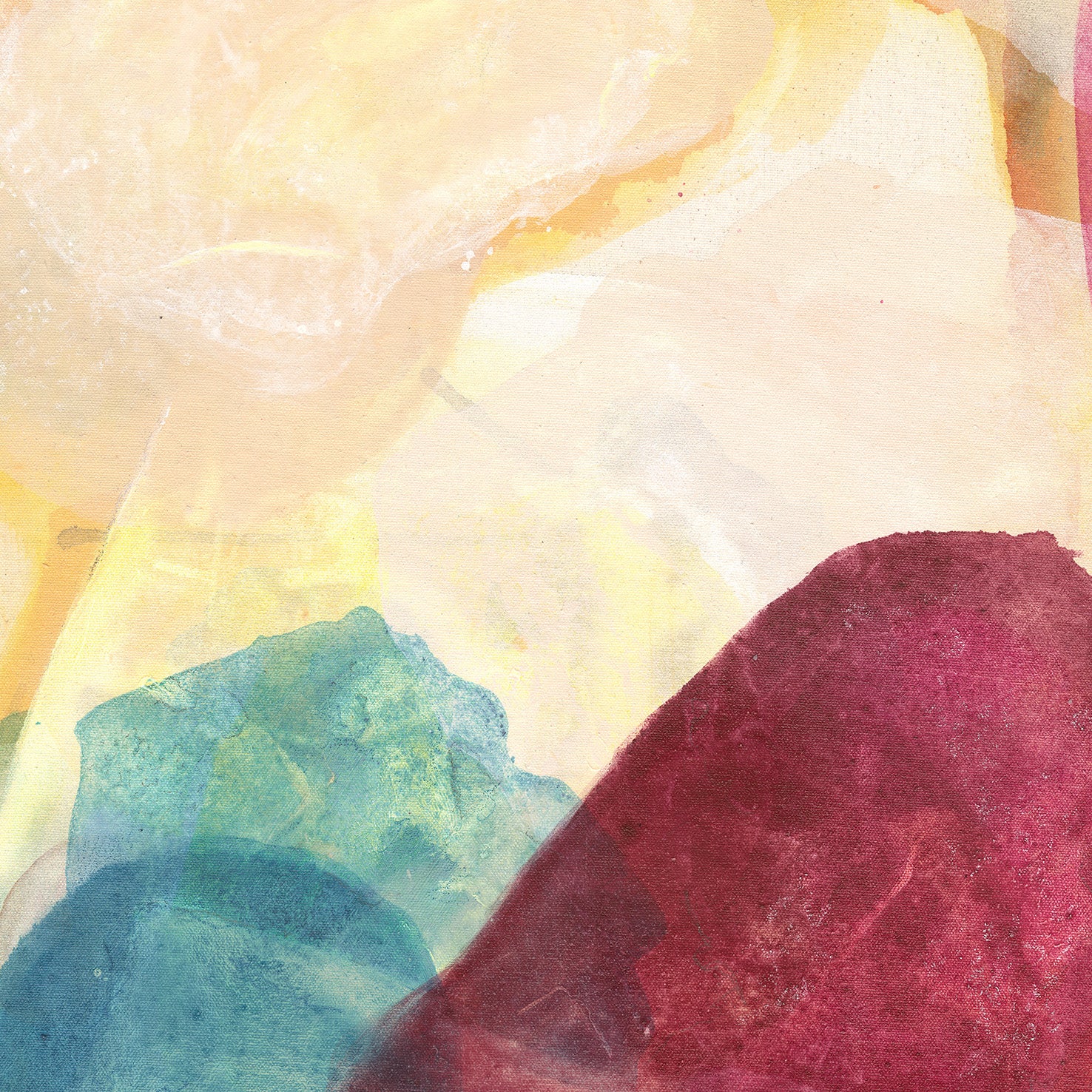 Minerals, earthy abstract art print on canvas, details.  Ingeborg Andersson Art