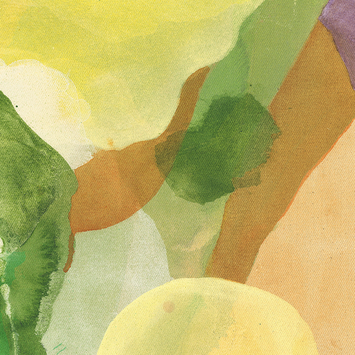 The Frog, organic abstract art print canvas, details. Ingeborg Andersson Art