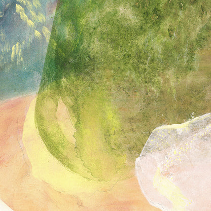 Whisperings, a calming abstract wall art print on canvas, details. Ingeborg Andersson Art