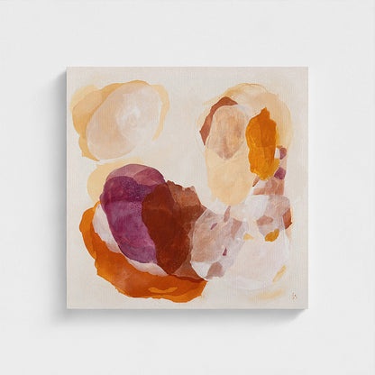 Caramel, soulful abstract art print on canvas, unframed. Ingeborg Andersson Art