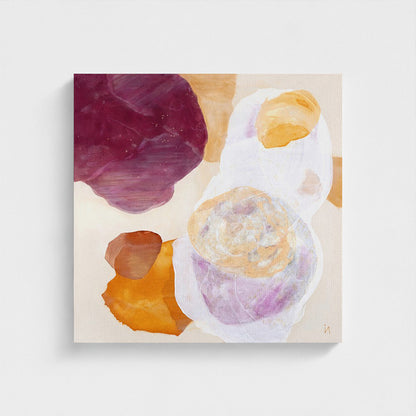Cosmo, serene abstract wall art print in unframed, close up. Ingeborg Andersson Art