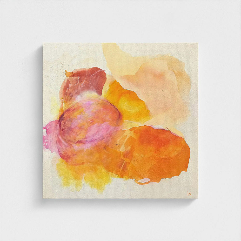 Happy Grape, a colorful abstract wall art print unframed.  Ingeborg Andersson Art