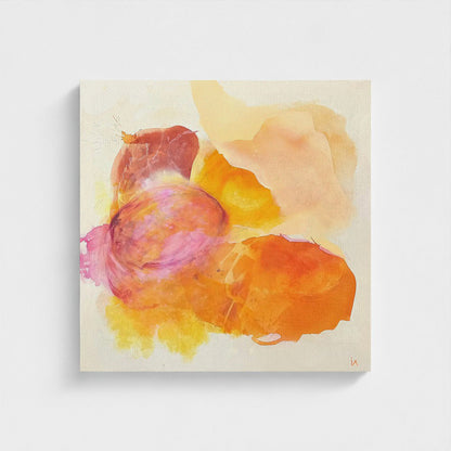 Happy Grape, a colorful abstract wall art print unframed.  Ingeborg Andersson Art