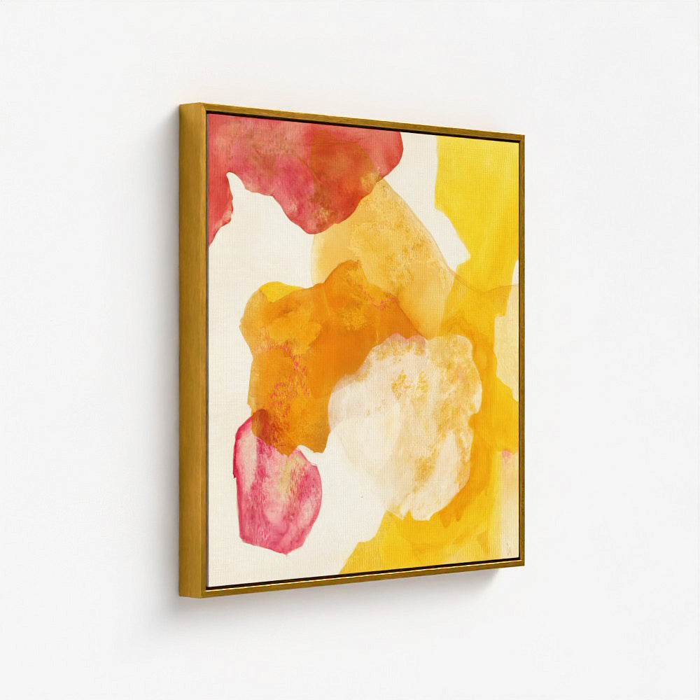Landscape, abstract nature wall art print on canvas, from the side. Ingeborg Andersson Art