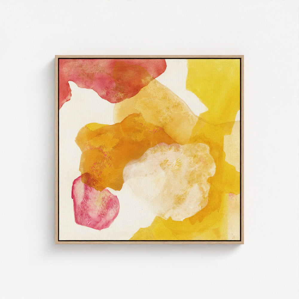Landscape,abstract nature wall art print on canvas, natural frame. Ingeborg Andersson Art