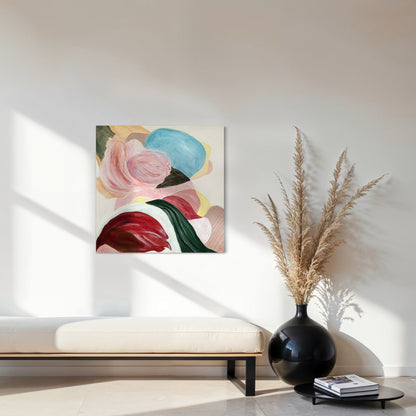 There is so much to tell, textured abstract art print in unframed. Ingeborg Andersson Art