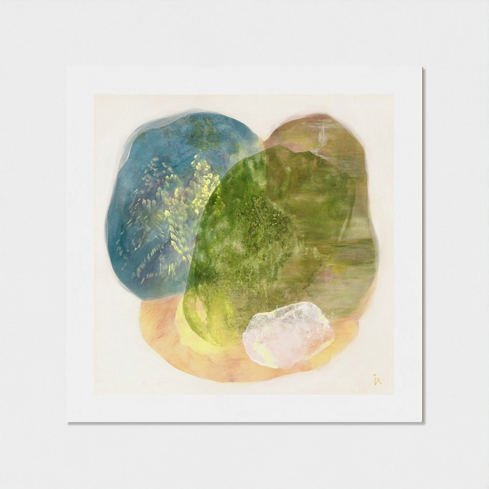 Calming abstract wall art print on paper, unframed. Ingeborg Andersson Art